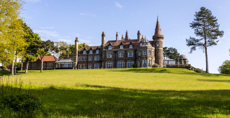Landscape view of Rushpool Hall wedding venue in Saltburn, part of the Gilchrist Collection.